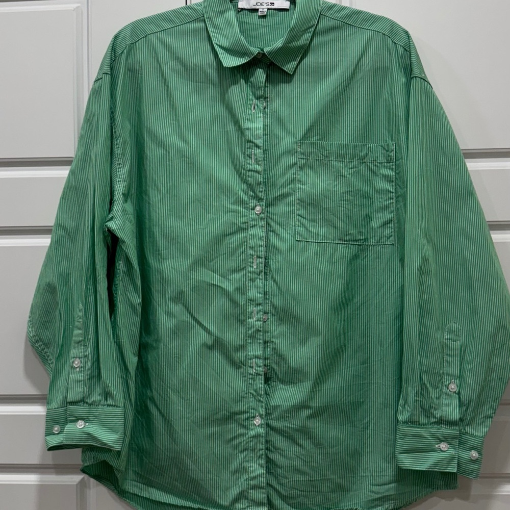 Joe's Jeans Green Button Down Shirt
